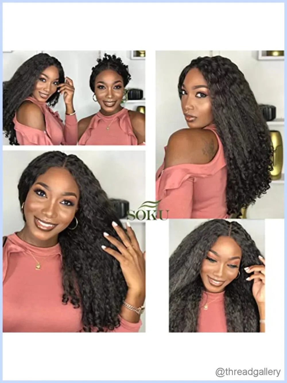 Synthetic T Part Lace Front Wig 20 Inch Heat Friendly